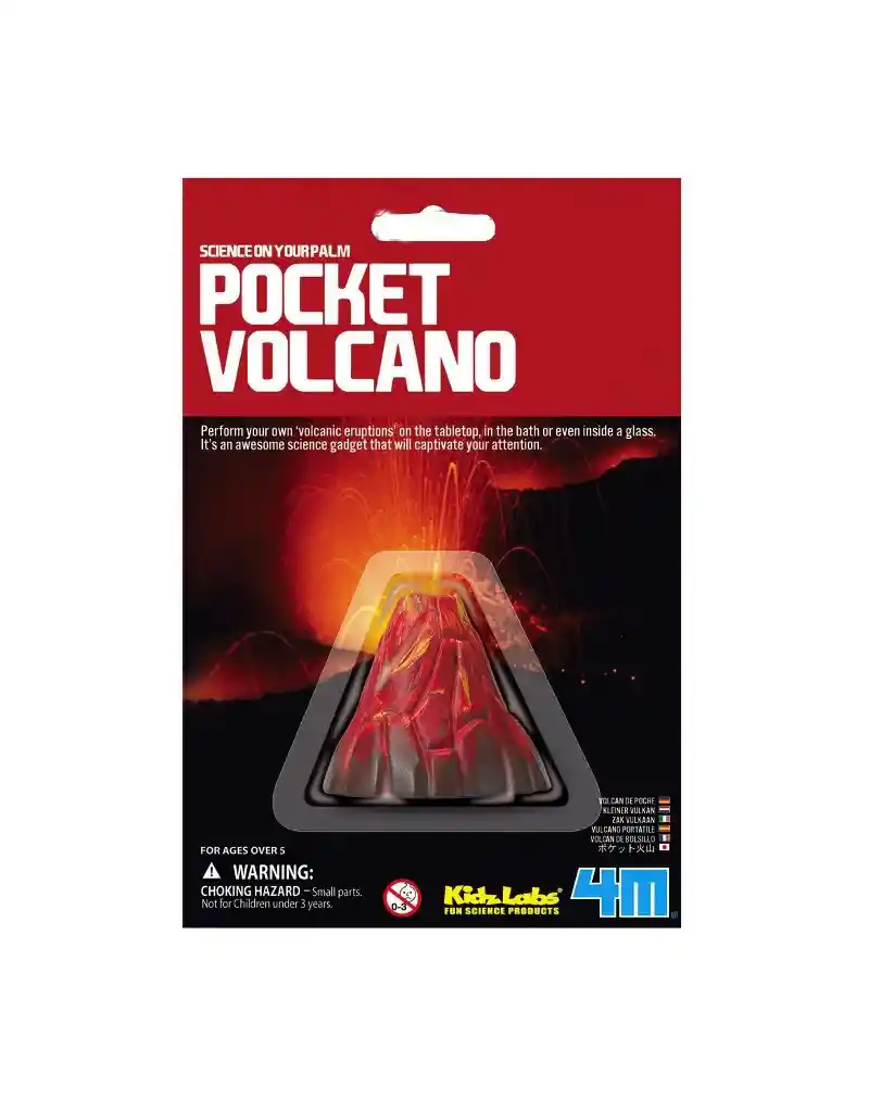 Kit Didáctico 4m Volcán de Bolsillo 1 U