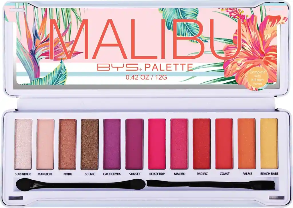 Eyeshadow Palette Bys Malibu 12 Tonos