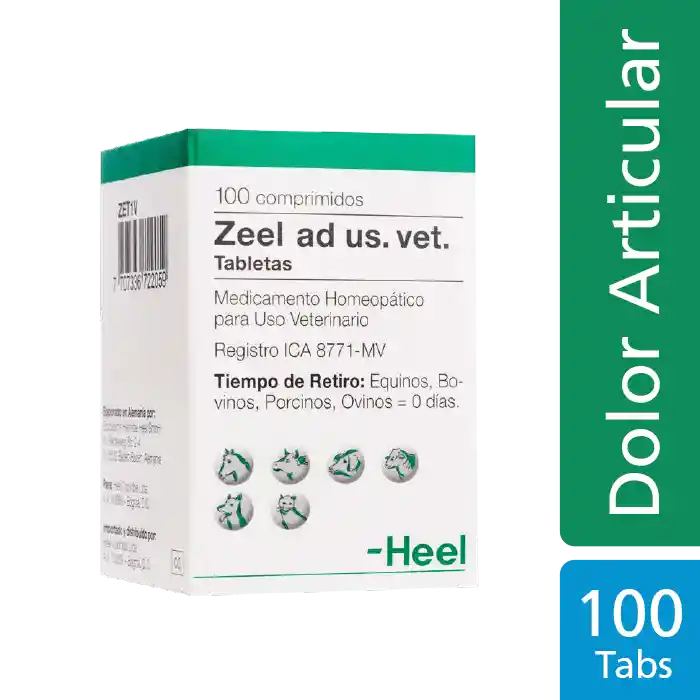 Zeel Ad Us Vet Medicamento Homeopático Uso Veterinario