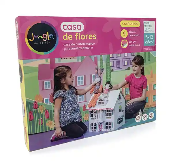 Jungla de Carton Set Para Armar Casa Flores 1 U