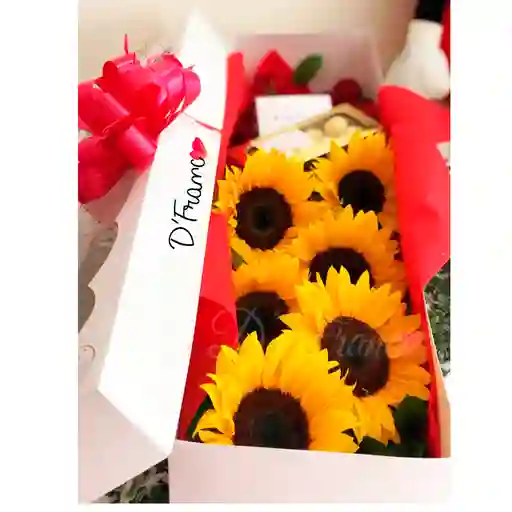 Caja de girasoles X6