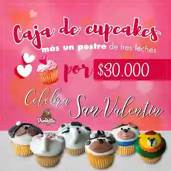 Caja Cupcakes + Postre 3 leches