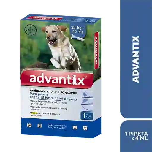 Advantix Antipulgas para Perro >25 - 40 Kg 1 Pipeta