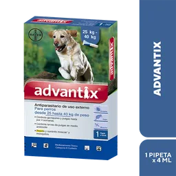 Advantix Antipulgas para Perro >25 - 40 Kg 1 Pipeta