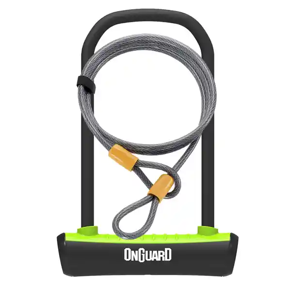 Candado Onguard 8154 Para Bicicleta Neón Guaya Verde 1 U