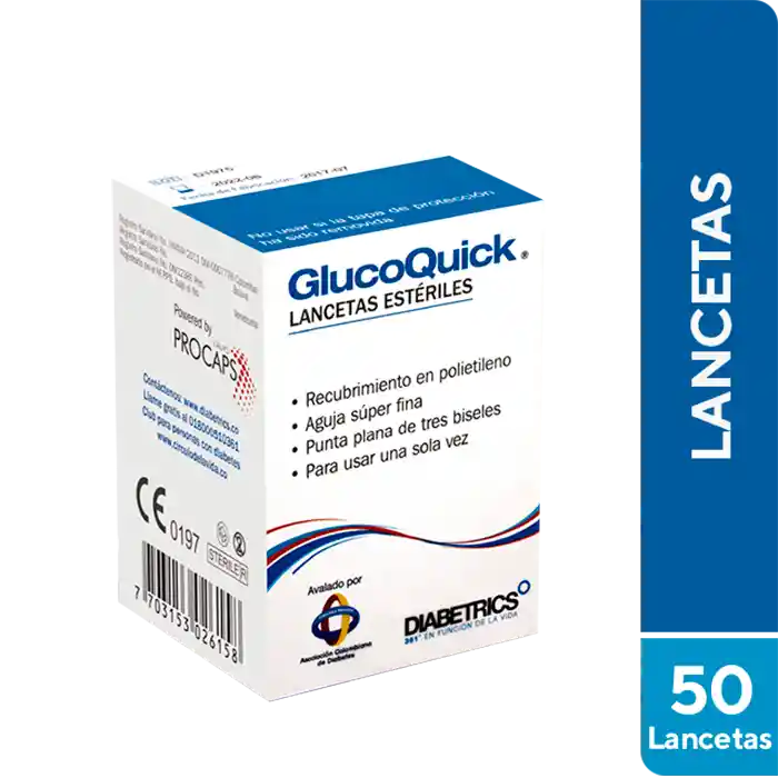 Fora-Glucoquick Diabetrics Healthcare Lancetas Esteriles