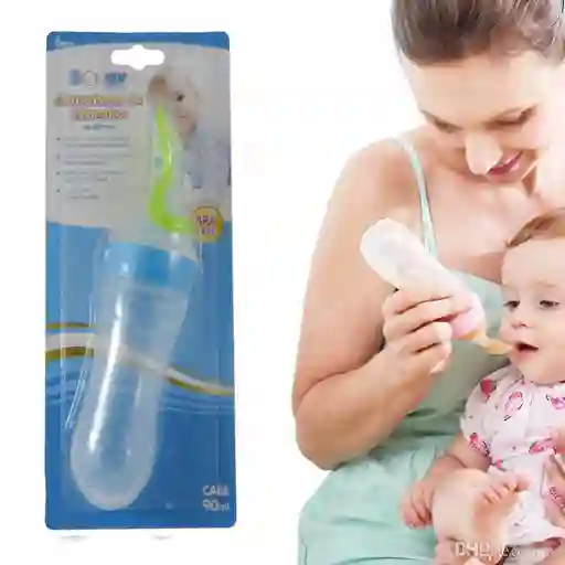 Cuchara Alimentador Papilla Sopas Jugos Para Bebe Boogy Azul