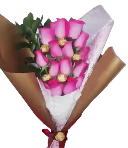 Chocolates Bouquet De Rosas Con Ferreros