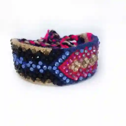 Wayuu Brazalete Con Cristales