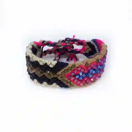 Wayuu Brazalete Con Cristales