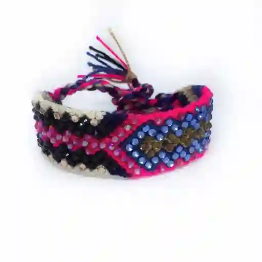 Wayuu Brazalete Con Cristales