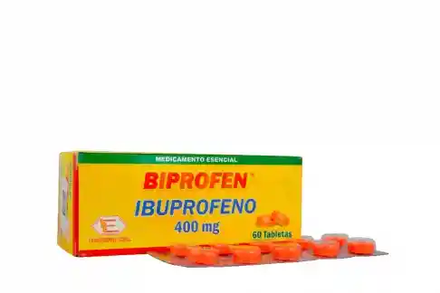 Ibuprofeno 400 Mg Caja Con 60 Tabletas Rx