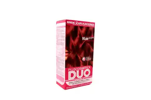 Duo Tinte Permanente Color Rojo Intenso