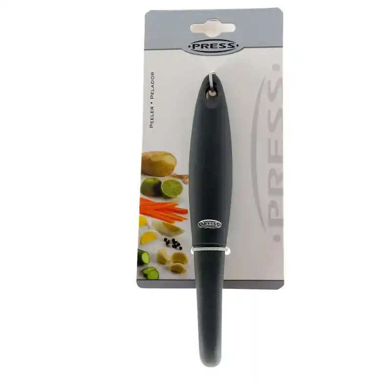 Cuenta Con un Mango Ergonómicamente Diseñado Para un Mejor Agarre. Material Del Pelador Acero Inoxidable. Material Del Mango Pasta. Color Negro. Sku 801288862010