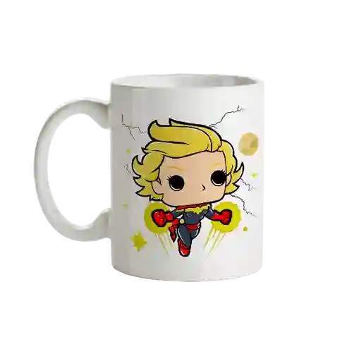 Mug Capitana Marvel Tipo Pop