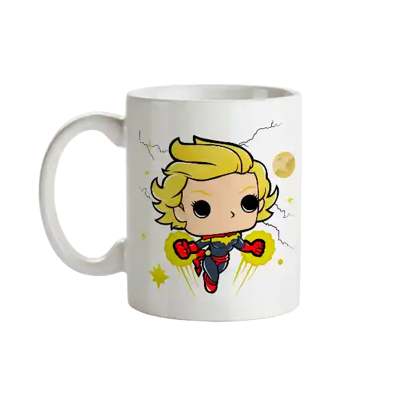 Mug Capitana Marvel Tipo Pop