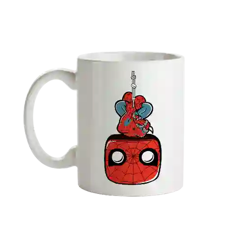 Mug Spiderman Telaraña Tipo Pop