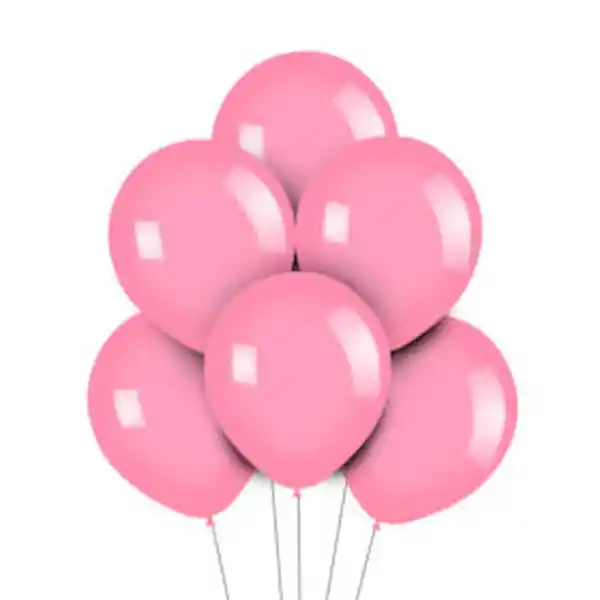 Globo Rosados 12 U