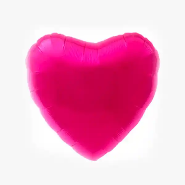 Globo Corazon Fucsia Metalizado 1 U