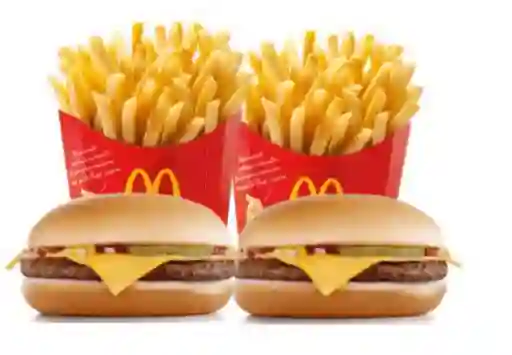 2 Hamburguesas con Queso + 2 Papas Grandes™
