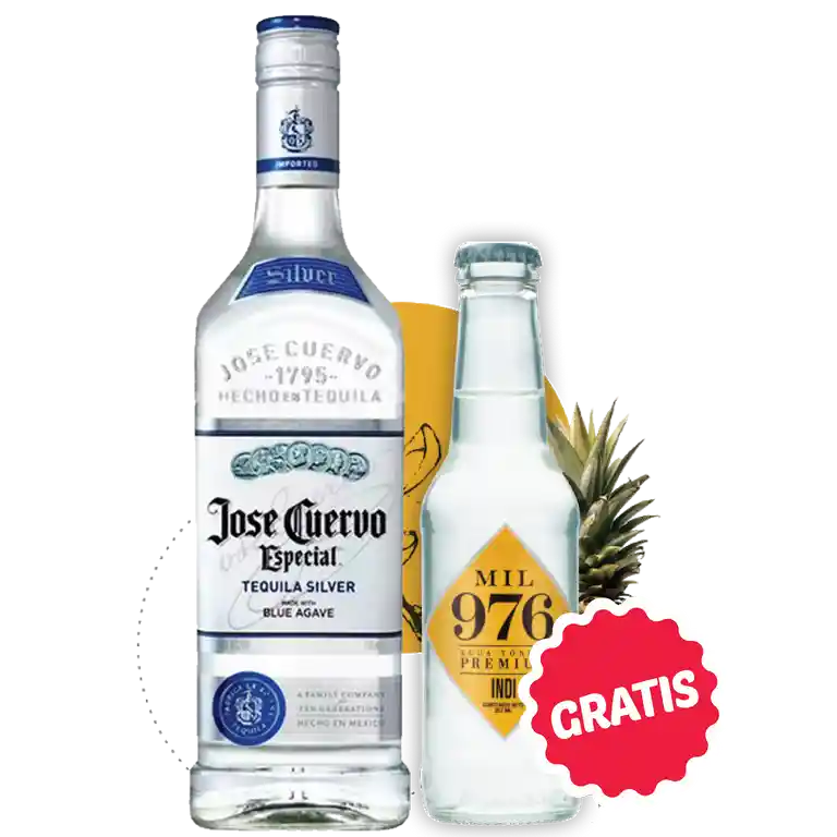 Jose Cuervo Tequila Silver 750 Ml Gratis 2U Agua Tónica 207 Ml