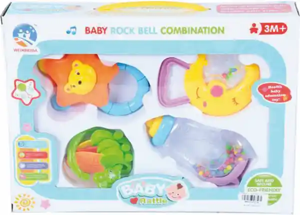 Sonajero Baby Rock X 4 Caja