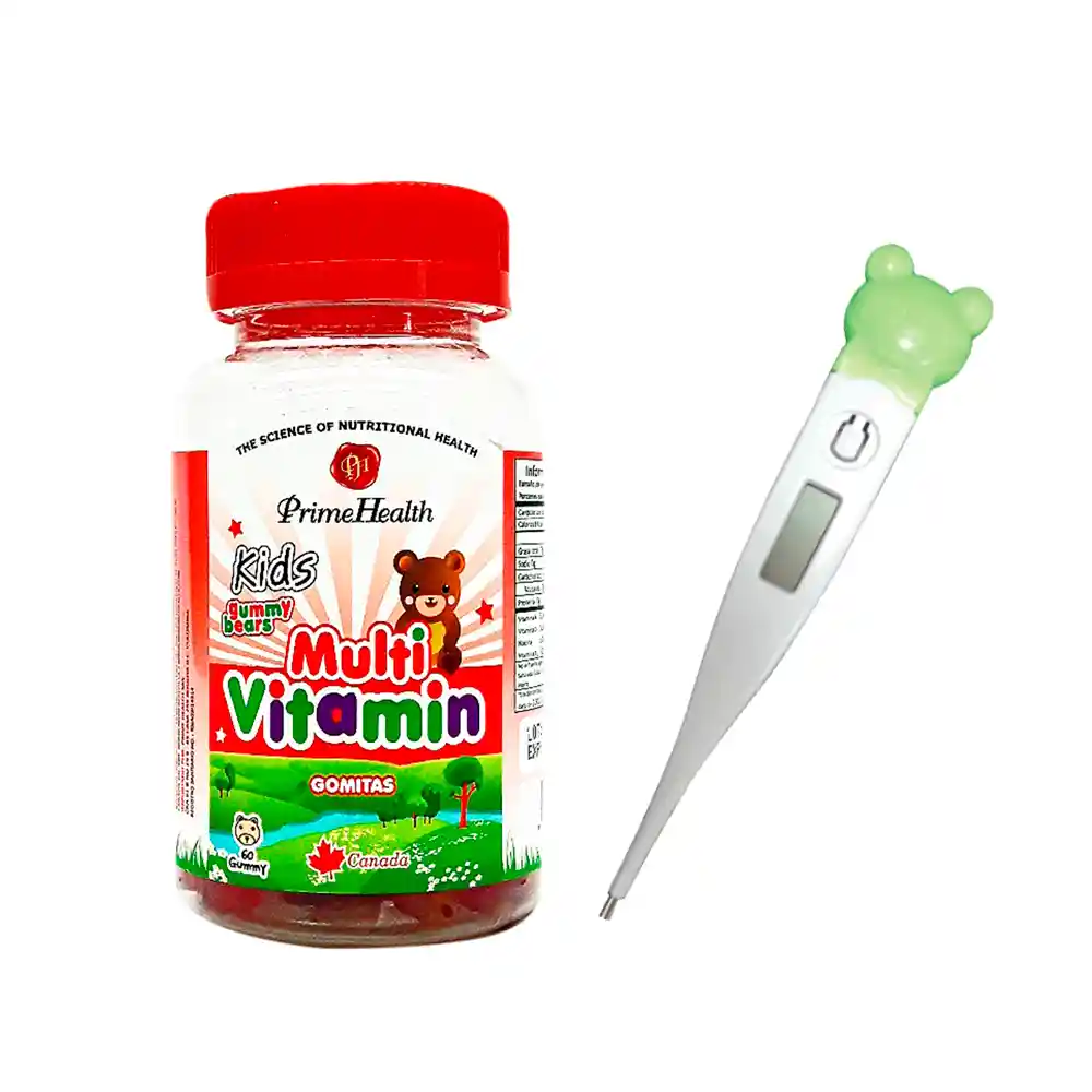 Kids Kit Termómetro Rana + Multivitamin