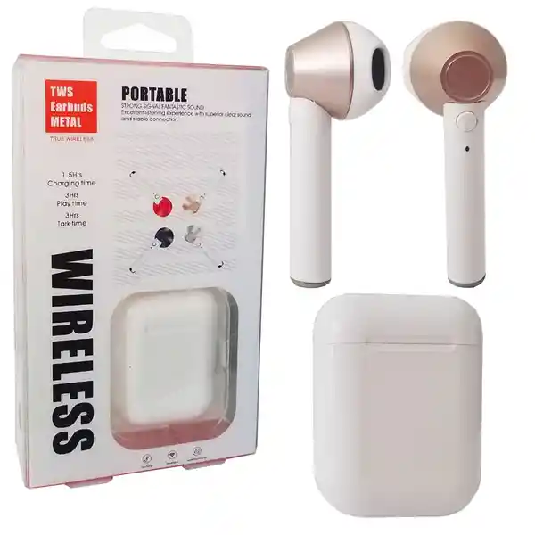 manos libres earbuds TWS metal apollo gold