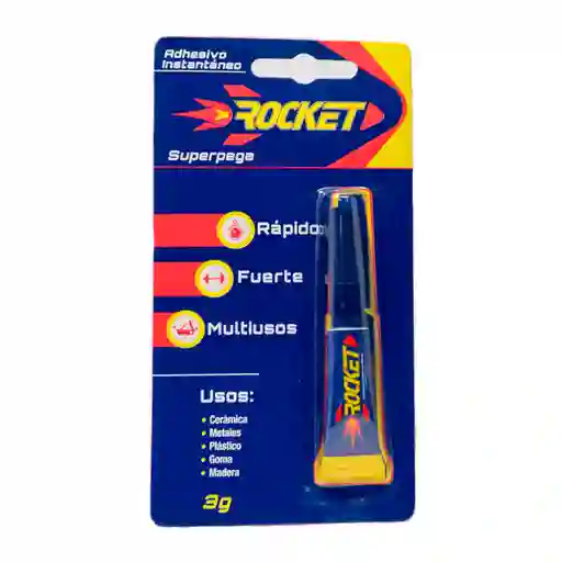 Blister Rocket Adhesivo Ciano 3 G