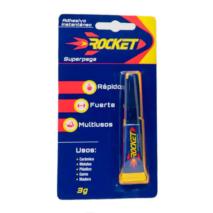 Blister Rocket Adhesivo Ciano 3 G