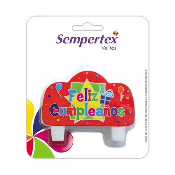 Sempertex Vela Bloque Feliz Cumpleaños Estrella