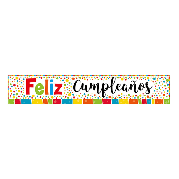 Sempertex Cartel Jumbo Metalizado Feliz Cumpleaños Multicolor