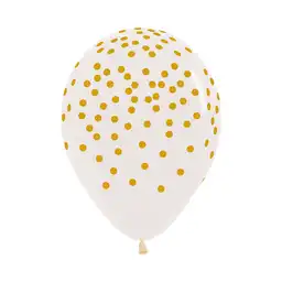 Sempertex Globo Inf-Confetti Dorado R12