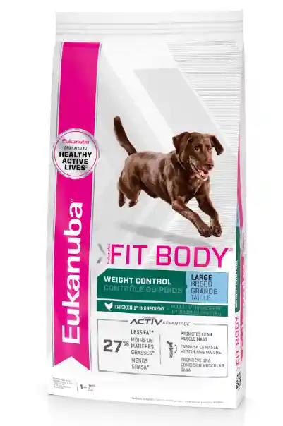 Eukanuba Alimento Seco Para Perro  Raza Grande Fit Body 13.6 Kg