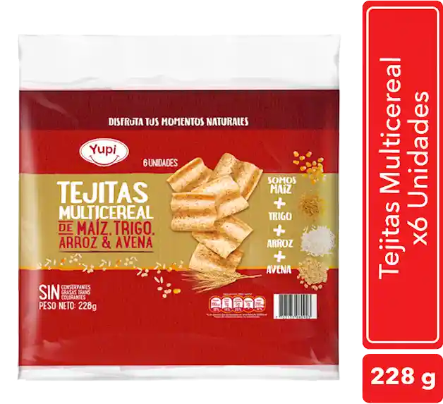 Yupi Snack Tejitas Multicereal 