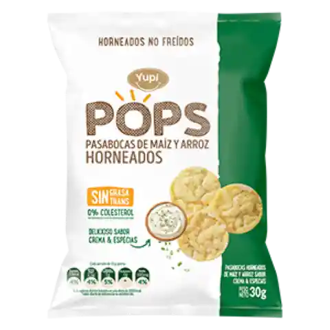 Pops Pasabocas Horneados De Maíz y Arroz