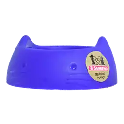 San Remo Tazon Plastico azul Gato