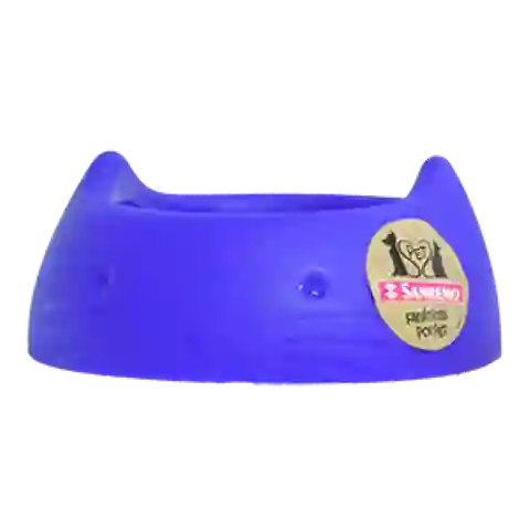 San Remo Tazon Plastico azul Gato