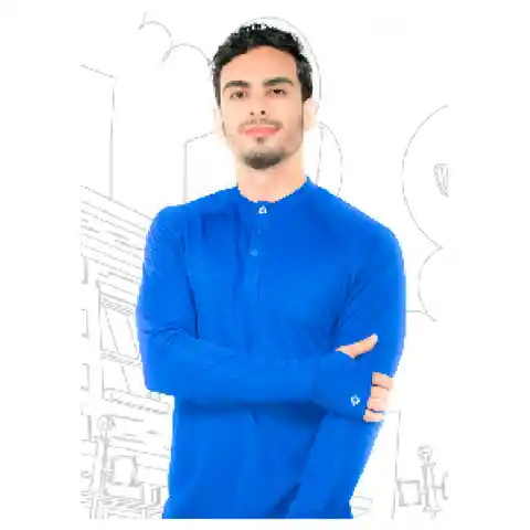 Camibuso Ut-Door Perilla Hombre Azul Electrico R Eferencia P