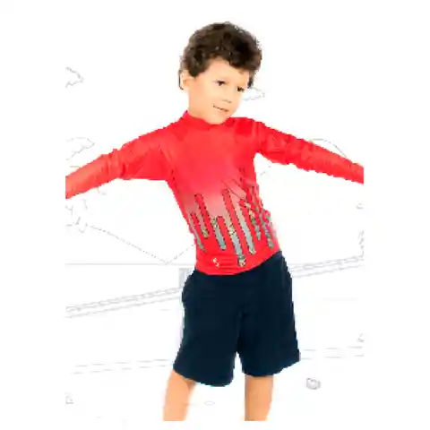 Sol Or Camibuso Agua Kids Boy Referencia P000059 Talla 10 Rojo -