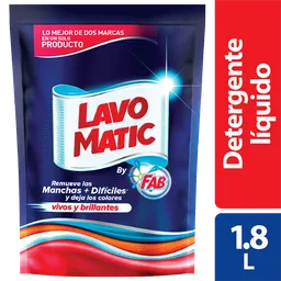 Detergente Liquido Lavomatic Floral 1.8L Doypack