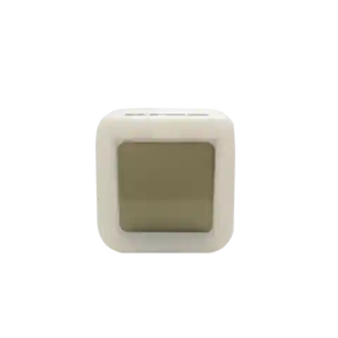 Reloj Cubo Blanco Luminoso Multicolor Lency Imp & Exp Co Ltd