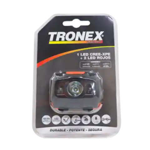 Tronex Linterna 150 Lum 1 Led Aaa Tipo Minera Plastica