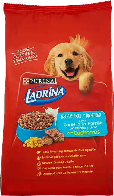 Ladrina Cachorros Carne a la Parrilla Leche y Cereales 15Kg