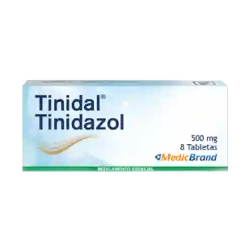 Tinidal (500 mg) 8 Tabletas