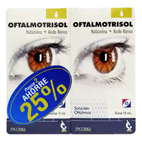 Oftalmotrisol Oferta Pague 2 Ahorre 25 2 Frascos De 15 Ml C U