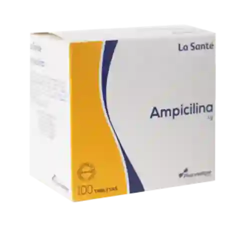Ampicilina La Sante 1 Gr 100 Tabletas Ls