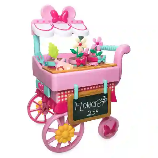 Carrito de Flores Minnie Mouse, Set de Juego Minnie Mouse