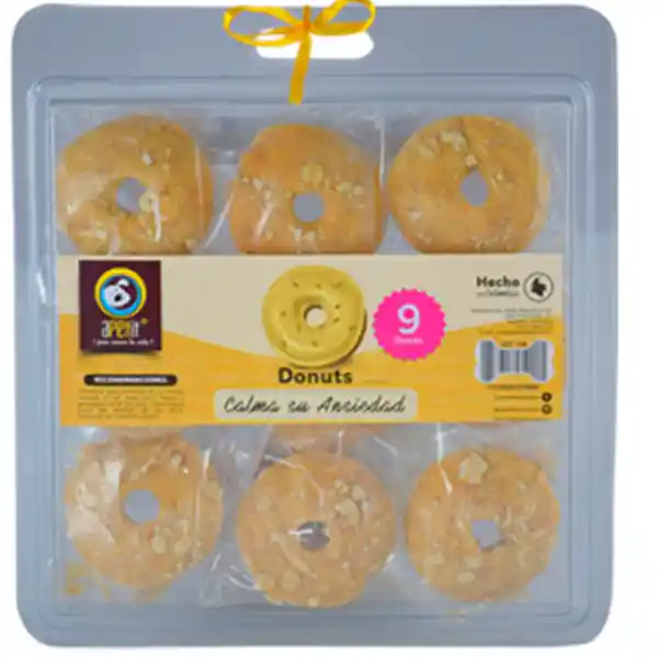 Snack Blando Apetit Donas De Avena Caja 9 Piezas 