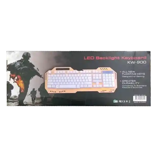 Wit Teclado Gamer Kw 900